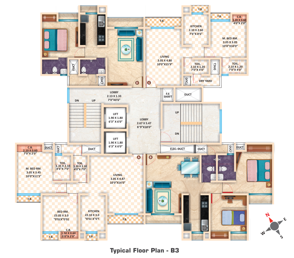 B 3 Hilton
